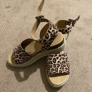 Animal print espadrilles